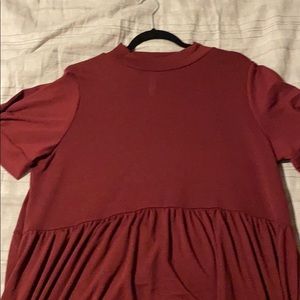 Babydoll mock turtle neck sweater